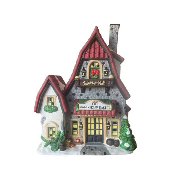Vtg Santa’s Workbench Victorian Series The Gingerbread Bakery Christmas - Picture 6 of 7